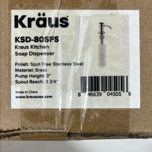 Kraus kitchen soap dispenser brand new